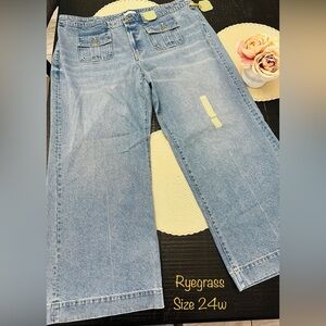 Rygrass Women's Blue Flare Jeans